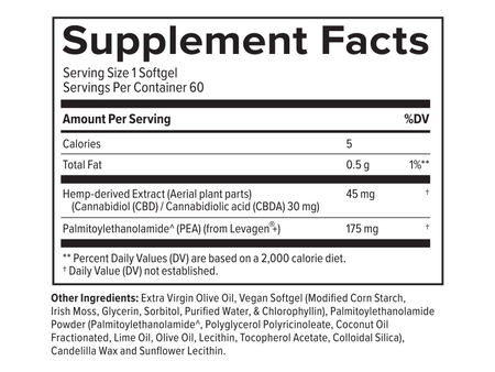 CBD Relief Softgels | CBD Capsules for Pain Relief 30mg